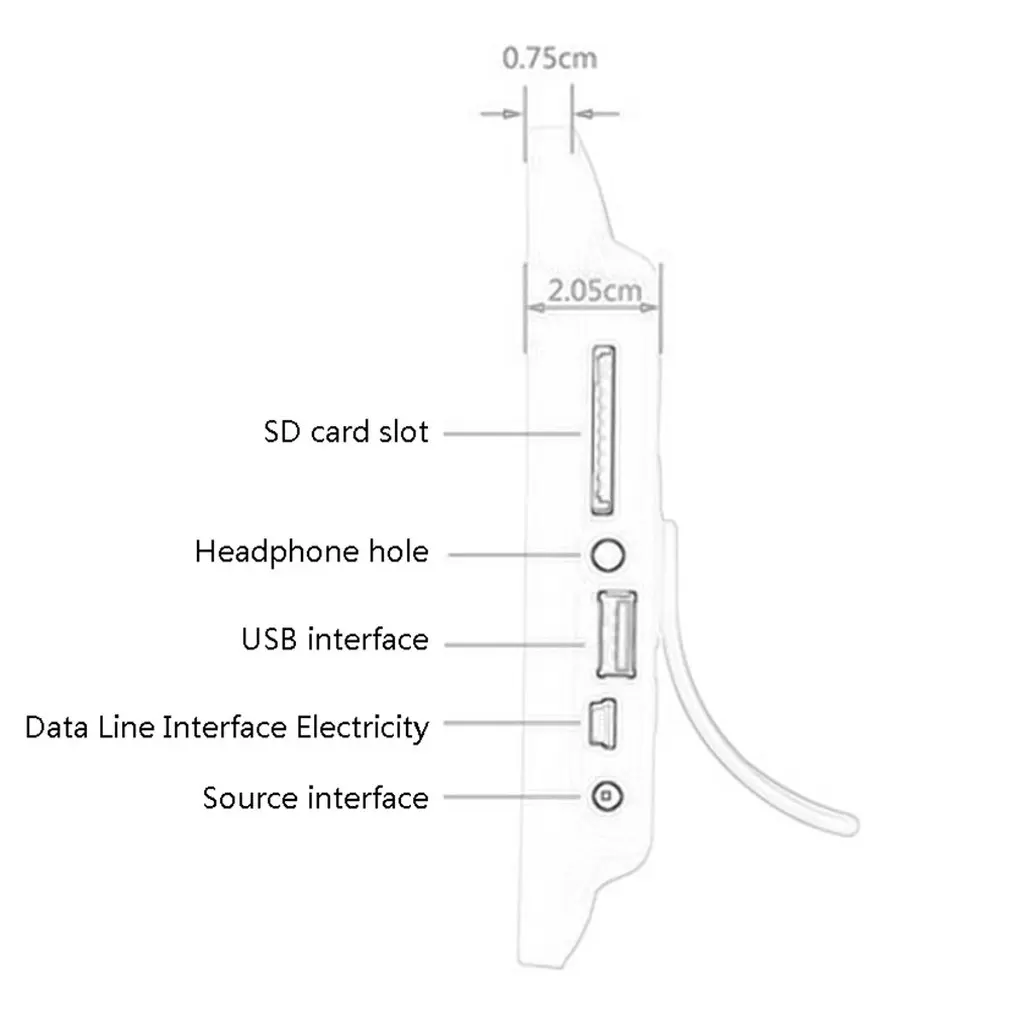 8 дюймовая цифровая фоторамка X08E с IPS дисплеем датчиком движения USB и слотами для SD