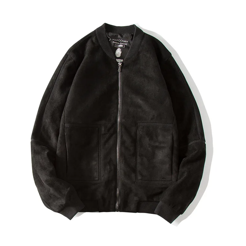 

New winter with velvet youth baseball uniform of cultivate one's morality leisure men coat faux suede jacket