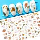 Линия, женское лицо, наклейка для ногтей s, геометрический граффити, абстрактная переводная наклейка, s-образный узор, клейкие ногти, наклейки для ногтей