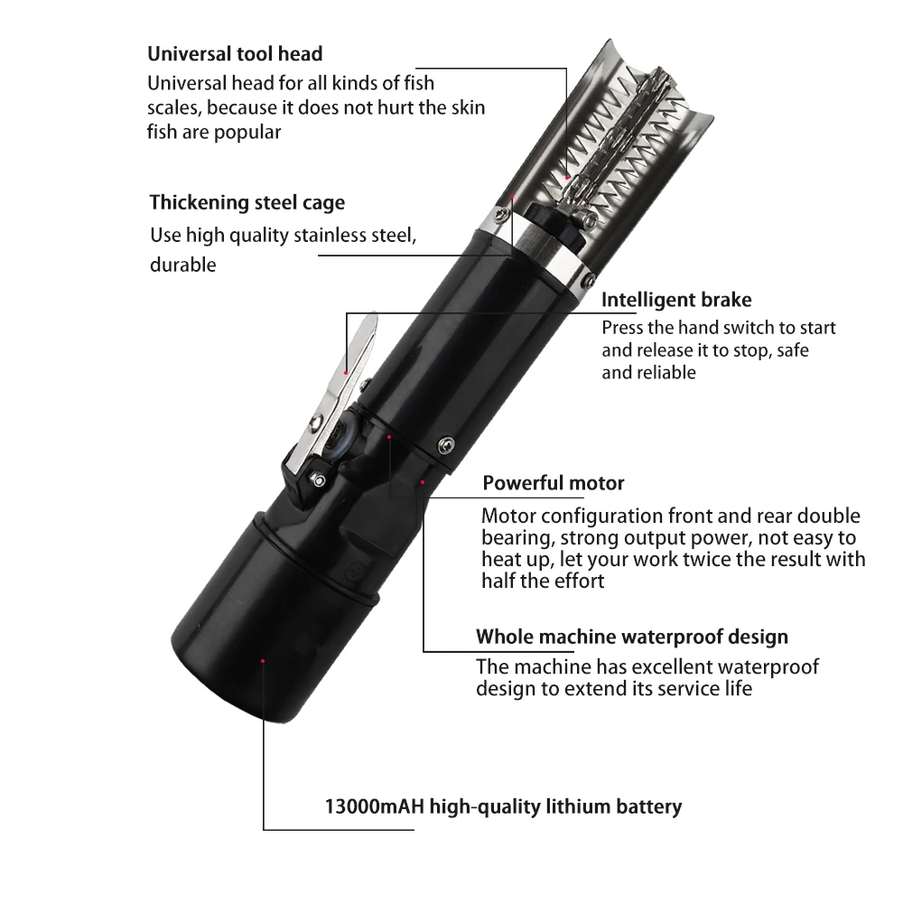 Рыбочистка электрическая рыбочистка рыболовные чешуи очиститель удаление