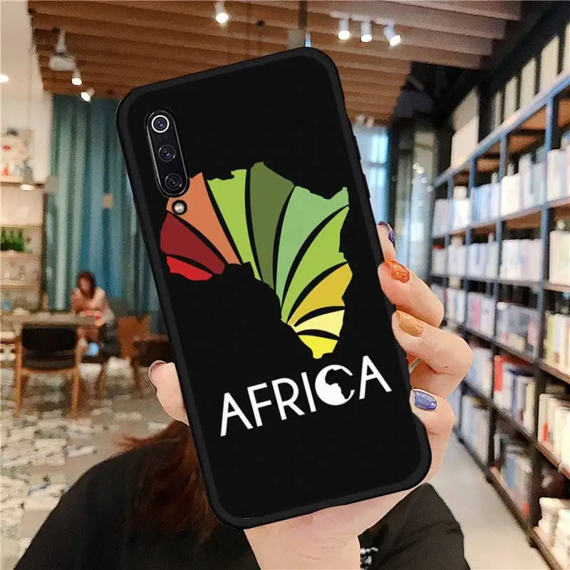 

Africa Map Geography Painted Phone Case For Xiaomi Redmi 7 9t 9se k20 mi8 max3 lite 9 note 8 9s 10 pro