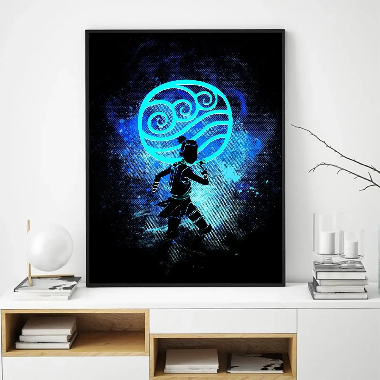 Плакат на холсте с изображением воина водяного племени домашний декор картина