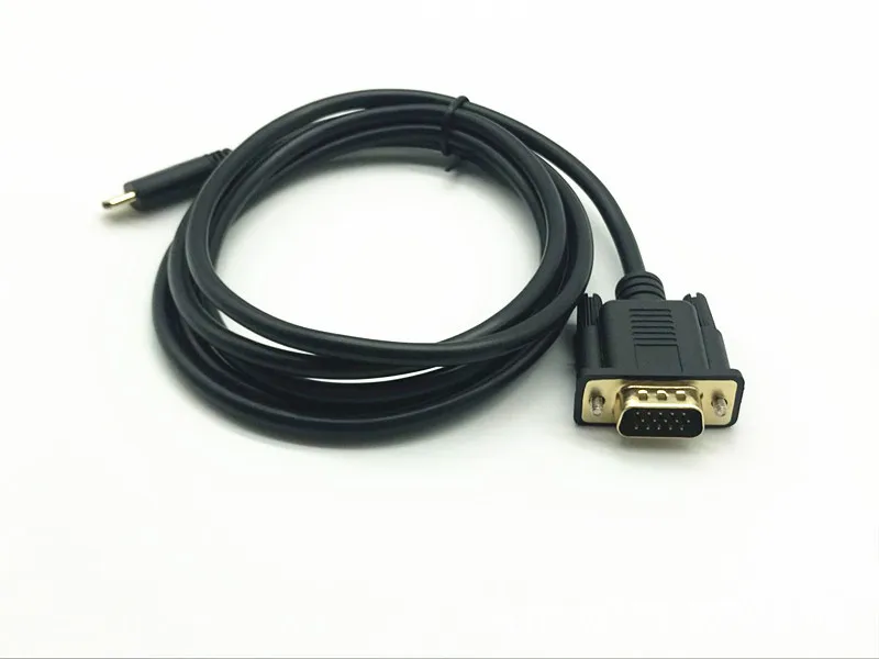 Кабель переходник с USB C на VGA 1 8 м 1080P Type VGA|Кабели VGA| |