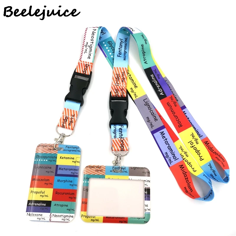 Doctor Nurse Medical Card ID Holder Bag Student Women Travel Bank Bus Business Card Cover Badge Accessories Gifts Lanyard Straps