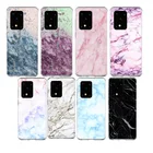 Чехол-накладка для Samsung Galaxy Note 20, 10, S8, S9, S10, S20, S21 FE Ultra Plus, A71, A51, 5G, из мягкого силикона, с мраморным рисунком