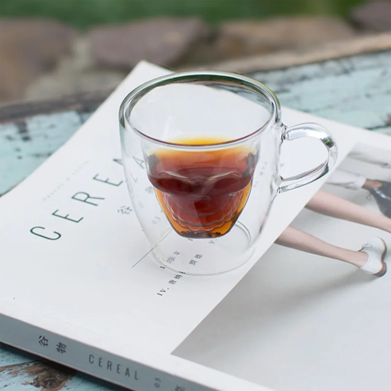 Кофейная чашка для эспрессо кружка в виде черепа кофейная кофе молока креативная