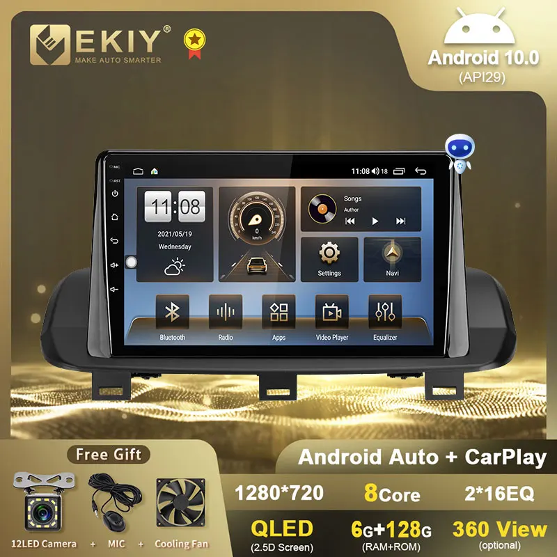 

EKIY QLED DSP Android 10 Car Radio For Nissan X-Trail xtrail X - Trail 4 T33 2021 Rogue 3 III 2020 - 2021 Multimedia Navigation