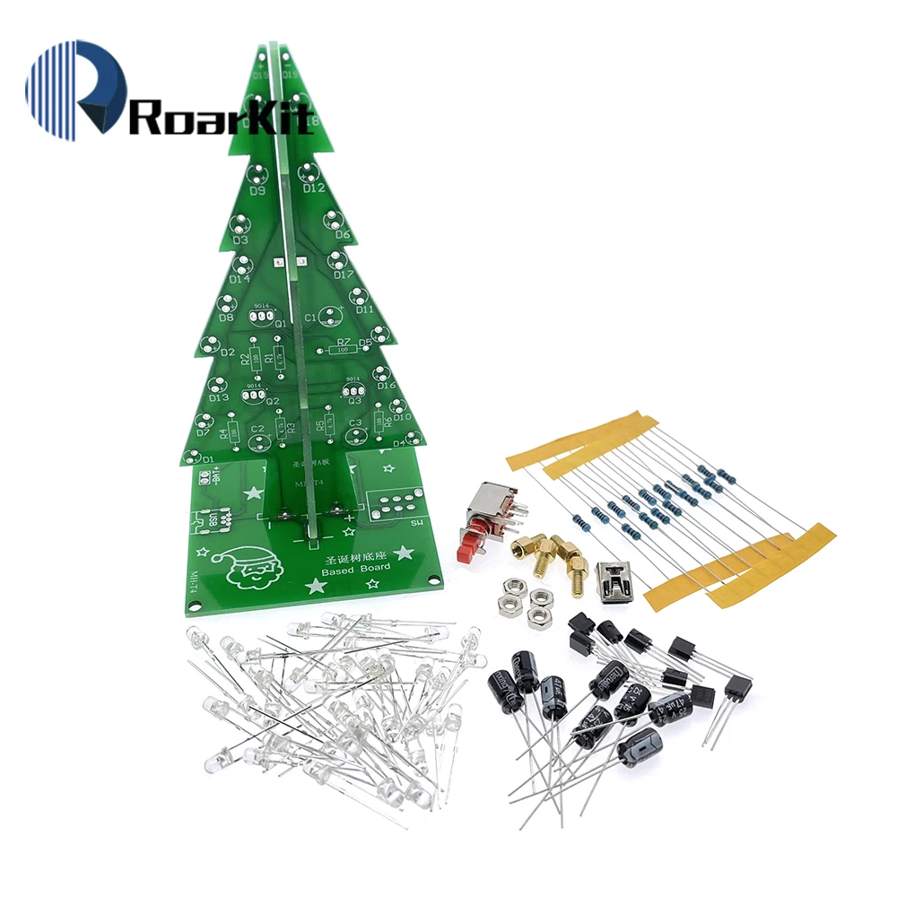 Трехмерная 3D цветная Рождественская елка Набор для творчества