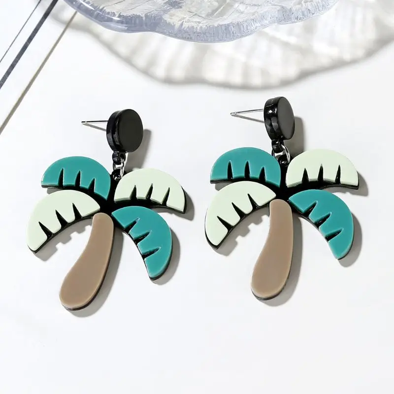 

Funny Acrylic Alien Flower Catwomen Large Pendant Drop Earrings Fashion Jewelry