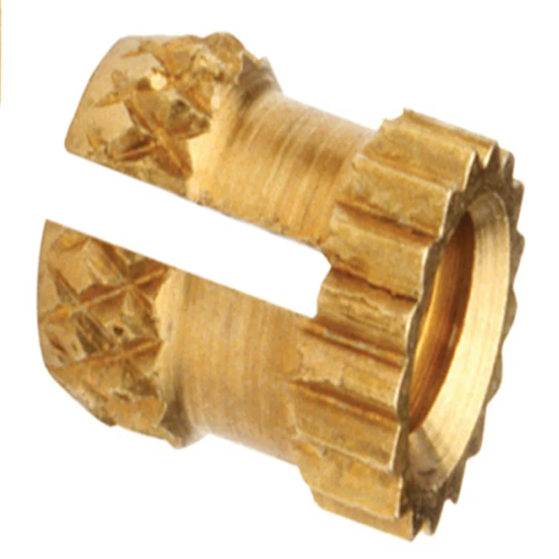 PKB-256/440/632/832 Inserti Copper Nut Brass Insert Press-in Threaded Inserts Straight Knurl Plain Knurled Nuts Insertos PEM Std |