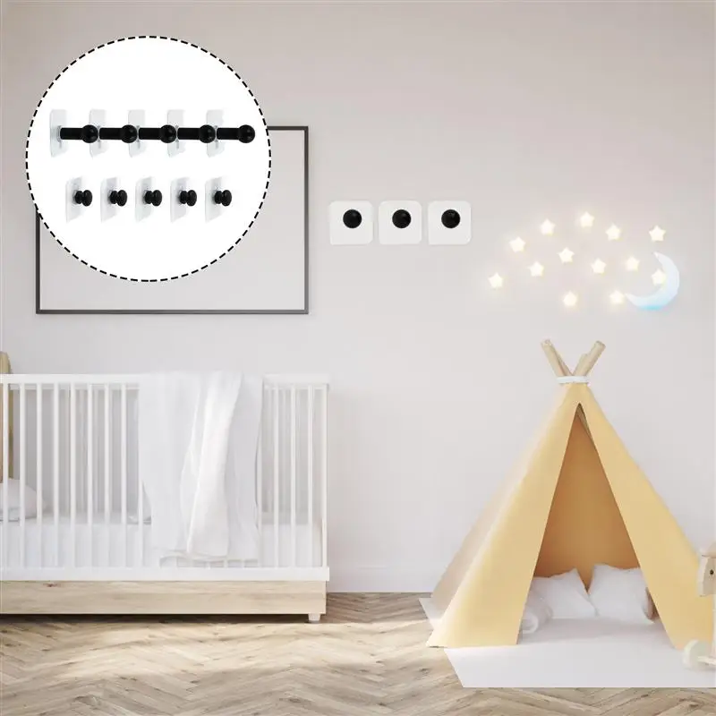 

10pcs Modeling Wall Hangers Wooden Wall Storage Hooks Practical Wall Hooks