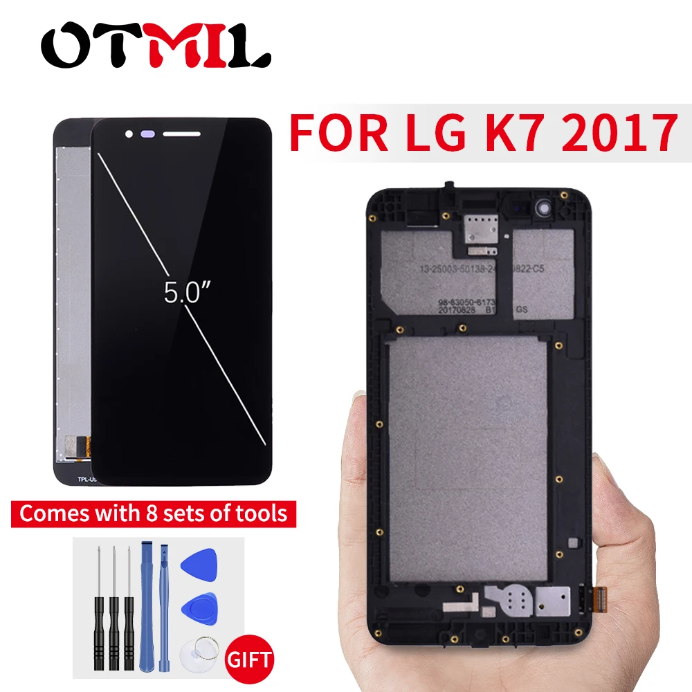 5 0 &quotдля LG K7 2017 ЖК дисплей с сенсорным экраном рамкой дигитайзер сборка для