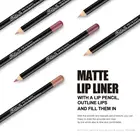 12 цветов матовый карандаш для губ водостойкий стойкий натуральный контур губ линия макияж лайнер ручка Дешевая Косметика для макияжа