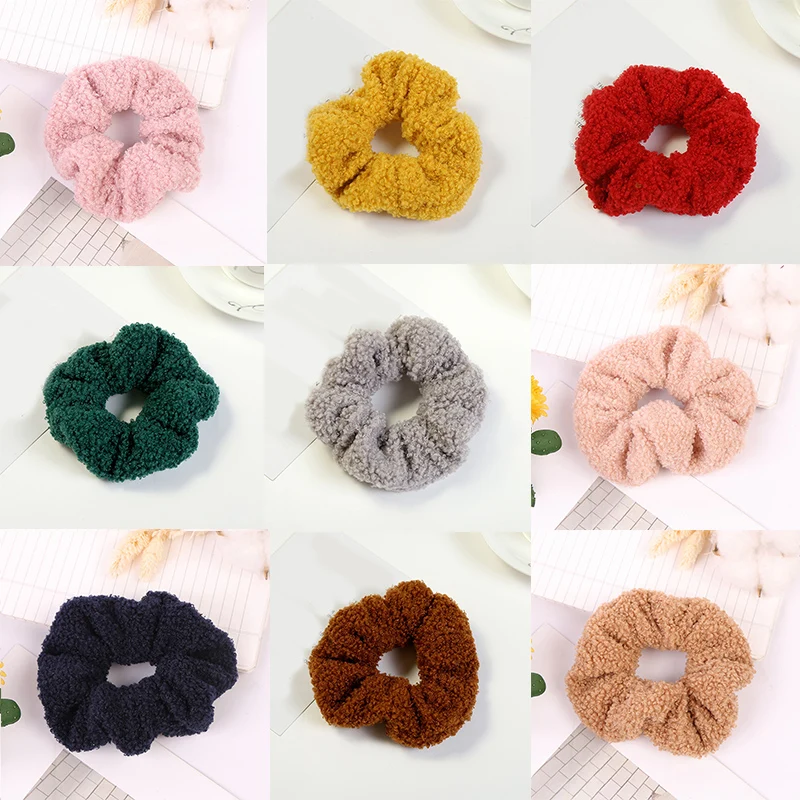 1 шт. зимние мягкие бархатные резинки для волос женские аксессуары девочек