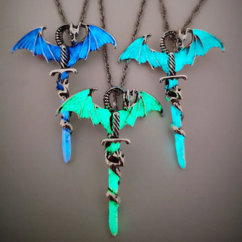 Персонализированное светящееся ожерелье с крыльями ангела модные ювелирные