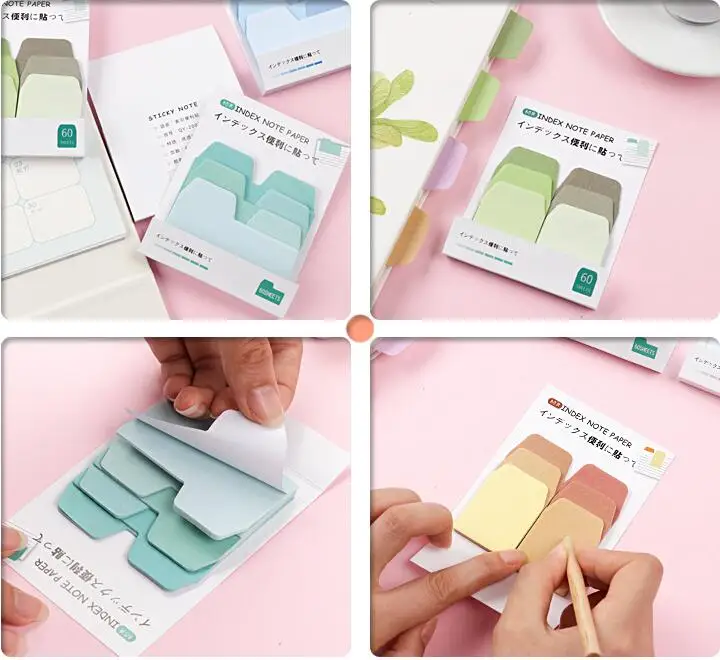 60 листов/партия японские Стикеры для заметок|planner stickers|notes memo padsticky notes |