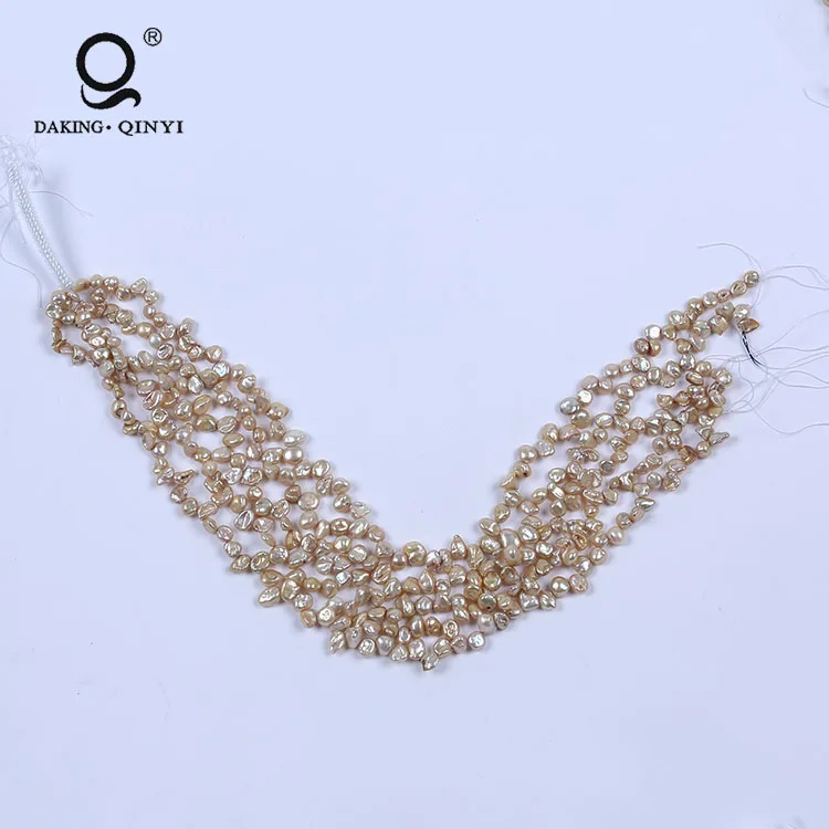 Ювелирные изделия Daking пряди из натурального пресноводного жемчуга цвета