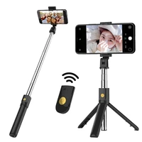 k07 bluetooth selfie rod tripod integrated multi function mobile phone mini taking a live artifact three pointer