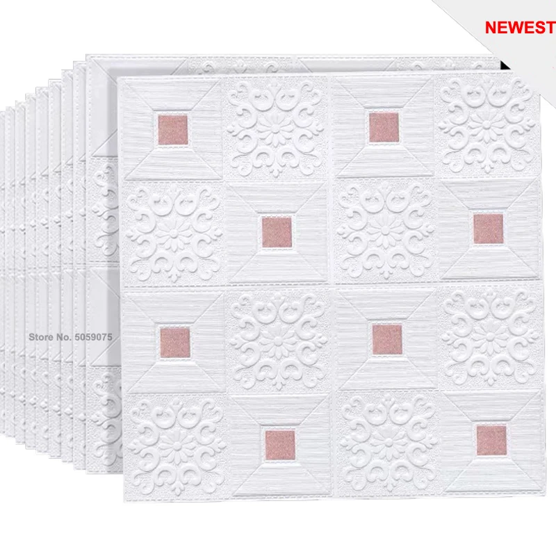 

3D brick ceiling wall stickers Roof ceiling decoration stickers for living room bedroom TV background stickers foam wallpaper