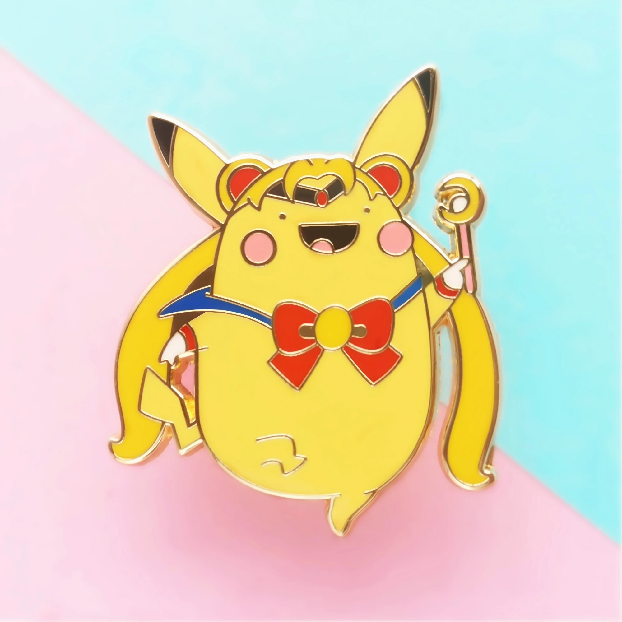 Жесткая эмалированная булавка Kawaii Pika Сейлор Мун милый мультфильм косплей Tsukino Usagi