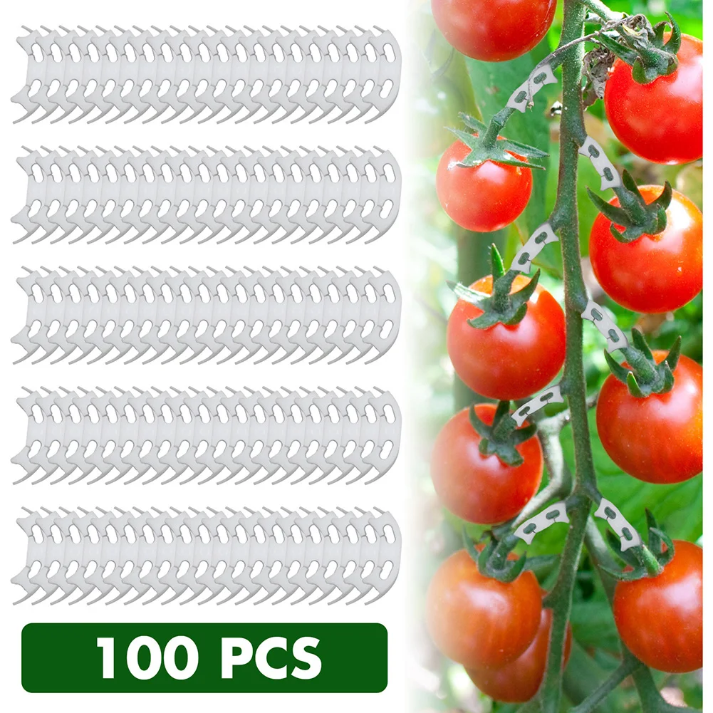 

Green Plant Seedling Reinforcement Clamps Tomato Wear Ressistant Gardening Fixing Clips Prevent Bending Improve Quality