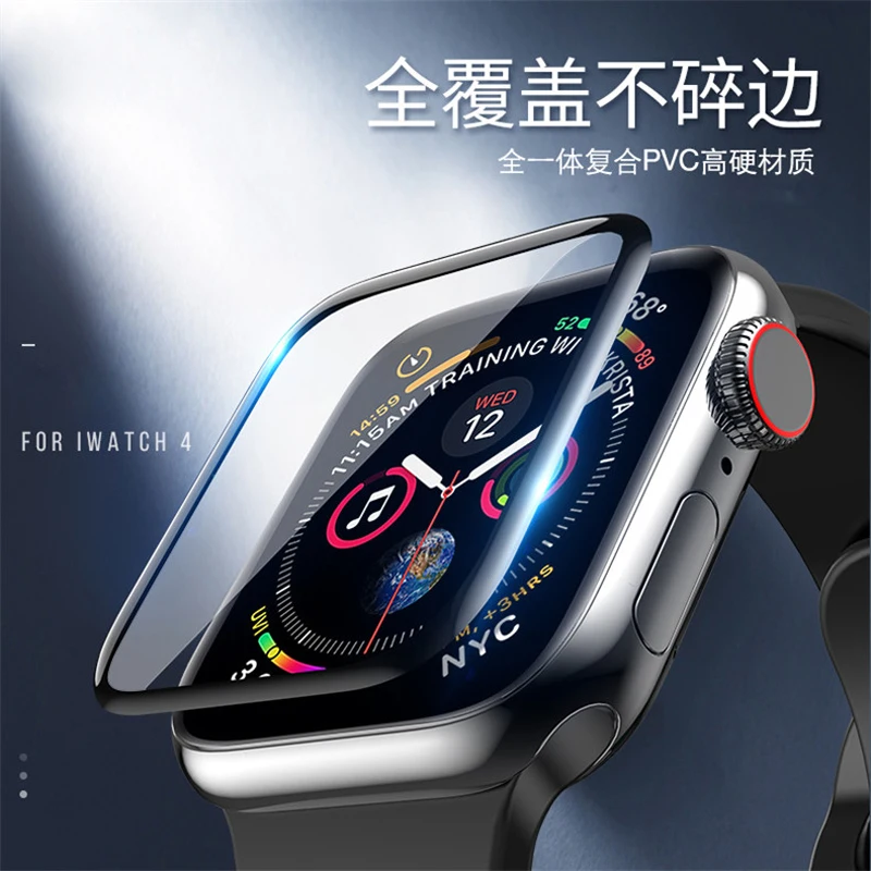 Защитная пленка из закаленного стекла для Apple Watch 4 44 мм 40 серия iwatch 4/3/2/1 3D