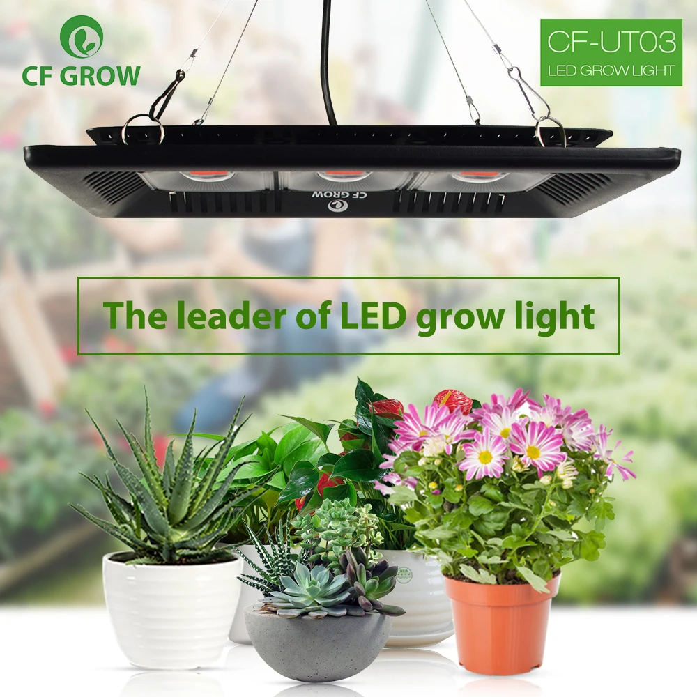 Светодиодная лампа для гидропоники CF Grow COB, ультратонкий водонепроницаемый светильник для выращивания овощей и цветений в помещении, полно... от AliExpress RU&CIS NEW
