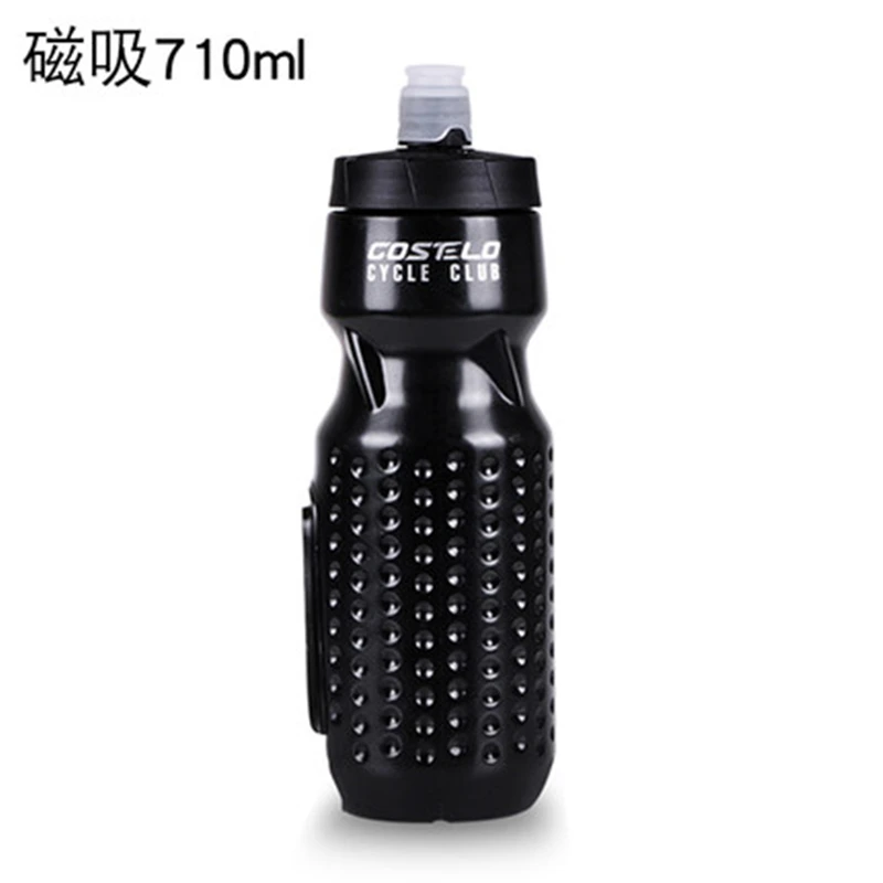 Magnetism black710ml Costelo, легкая велосипедная бутылка для воды, для спорта на открытом воздухе, пеших прогулок, велоспорта, кемпинга, велосипеда, чайник, портативная бутылка для воды с магнитным замком - Цвет: Magnetism black710ml