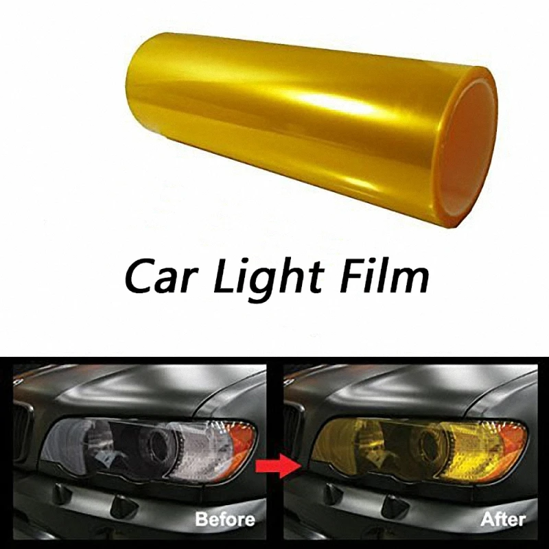 Тонировочная виниловая пленка Carlas легкая клейкая лента для передних фар