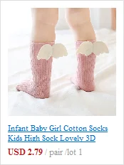 Baby Cotton Long Socks Toddler Colorful Cute Cartoon 3D Big Eyes Sock Kids Solid Color Socks Spring Autumn Fashion Kids Gift
