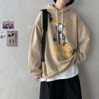 autumn 5xl oversize men anime hoodie cartoon print thick lounge wear tops big size loose pullovers students hooded sweatshirts