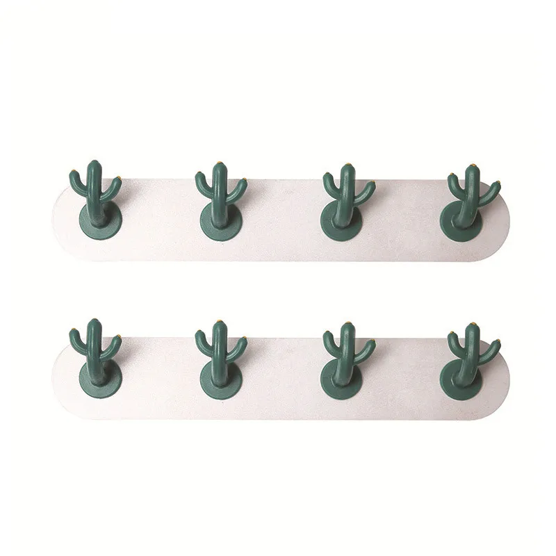 

Cactus Shaped Hooks Self Adhesive Clothing Display Racks Key Holder Wall Hooks Coat Hanger Cap Room Show Holder Decor 158
