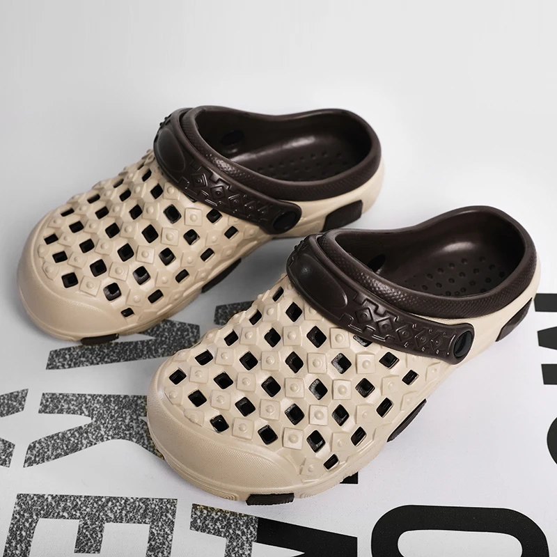 Мужские спортивные пляжные шлепанцы ажурные сандалии для сада и пляжа уличные