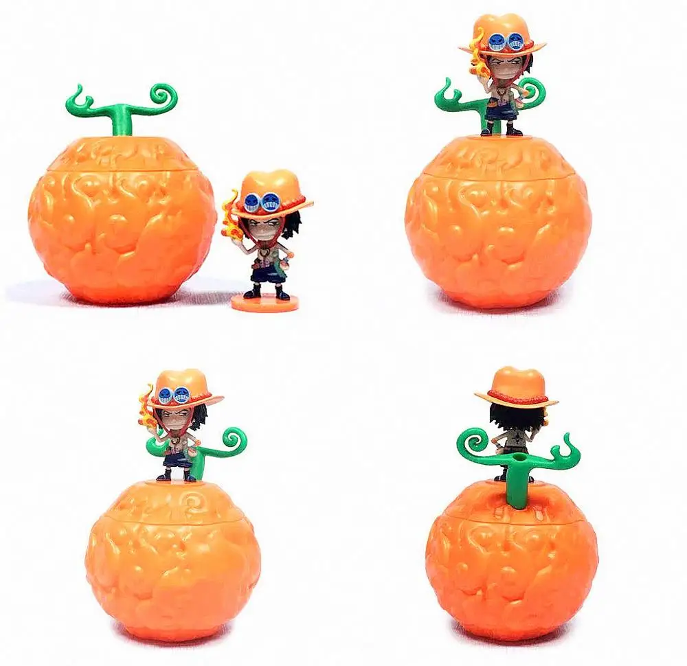 17 см цельный дьявол фрукты Ace пламя-пламя и Луффи жевательная резинка фигурка ПВХ