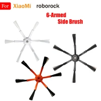 6 armed side brush parts for xiaomi roborock s50 s51 s55 s6 s6 pure s5 max s6 maxv s7 t7s plus robot vacuum cleaner accessories