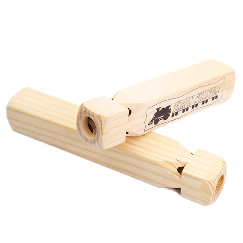 1 шт. локомотив звук Предупреждение паровой деревянный поезд свисток игрушка