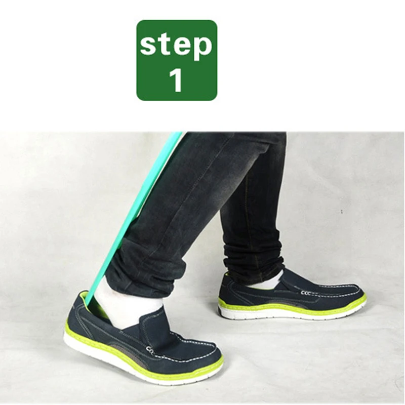 Пластиковый сверхдлинный рожок для обуви помощь с длинной ручкой скользящая