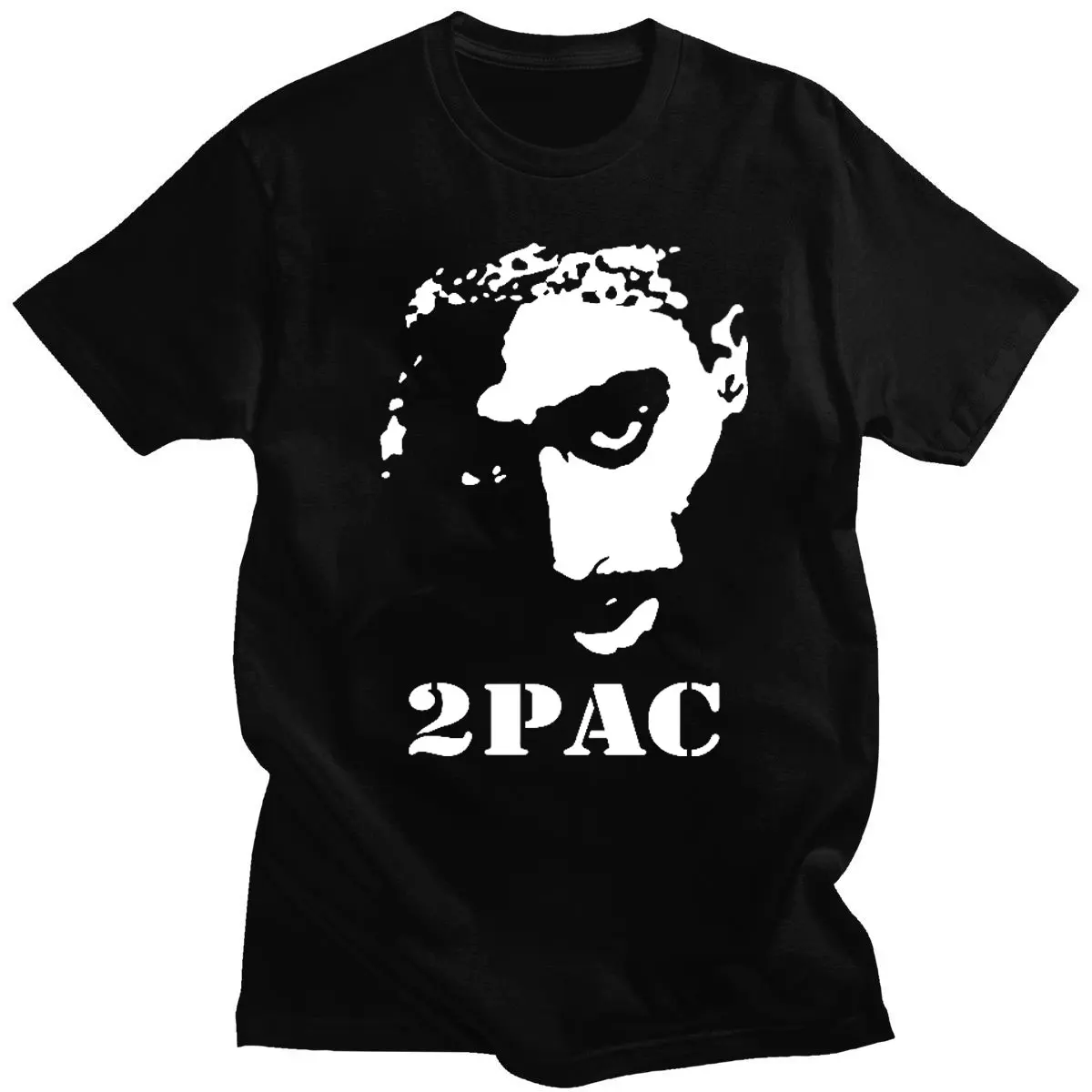 

2pac Tupac Shakur Casual Classic Mens T ShirtFashion Hip Hop Rap Star Oversized T-shirt Short Sleeve Cotton Top Vintage T Shirt