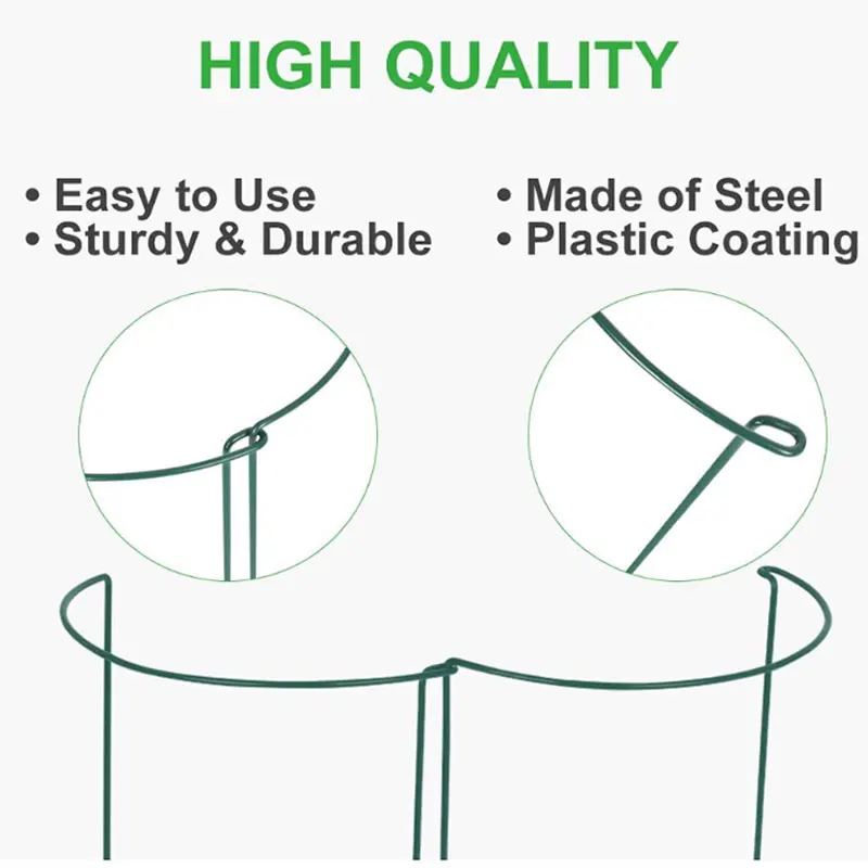 12 шт. металлическая опора для растений зеленая полукруглая 21x35см | Дом и сад