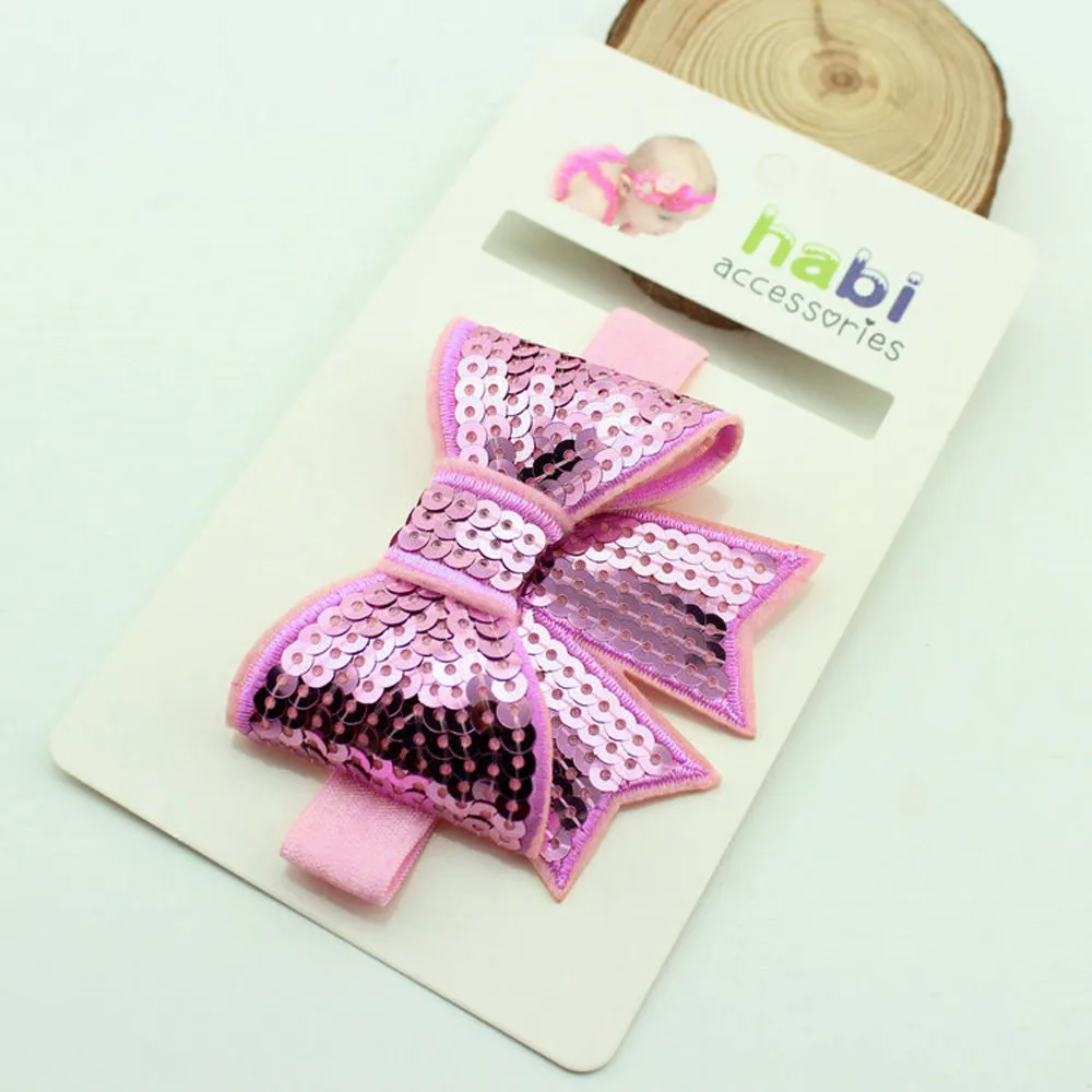 Ободки для девочек ручная работа с пайетками и бантом вечеринки повязка на