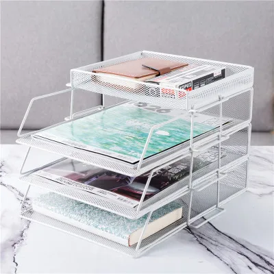 Офисная стойка для файлов многоуровневый органайзер документов корзина