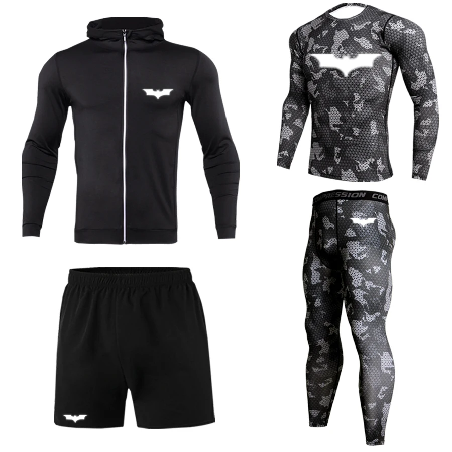 High-quality running men’s thermal underwear panty suits sports compression workout clothes sportswear men’s fitness suit