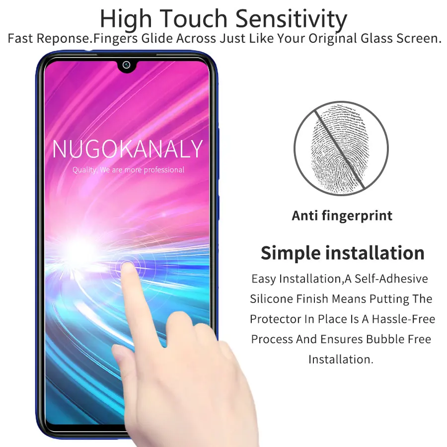 Защитное стекло для Xiaomi Redmi 7 Note7 Note закаленное Pro Защитная стеклянная пленка