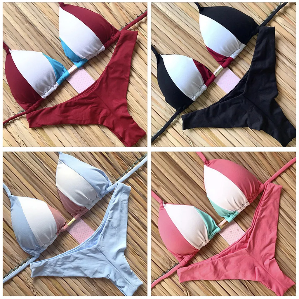 Бикини 2021 сексуальный женский комплект бикини с принтом Мягкий Одежда для