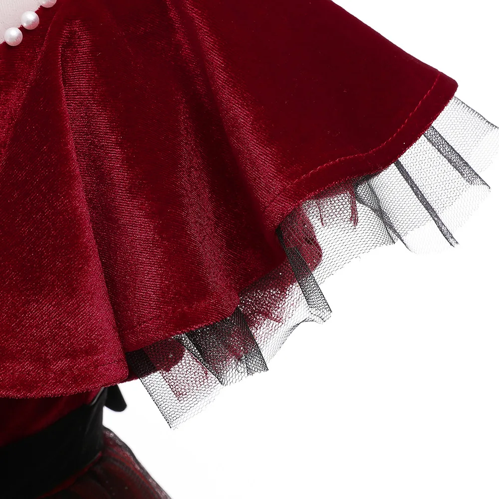 

Christmas dress princess dress red gauze dress christmas children's kids dresses for girls