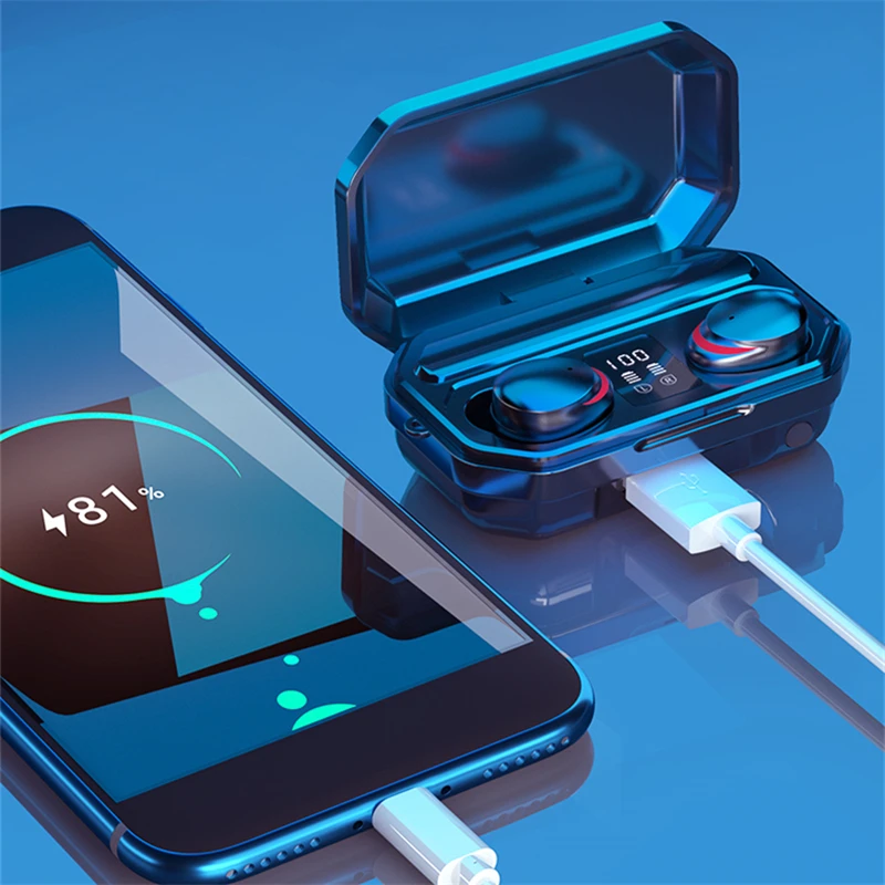 Новые наушники Bluetooth 5 1 TWS беспроводные с микрофоном светодиодный дисплей игровые