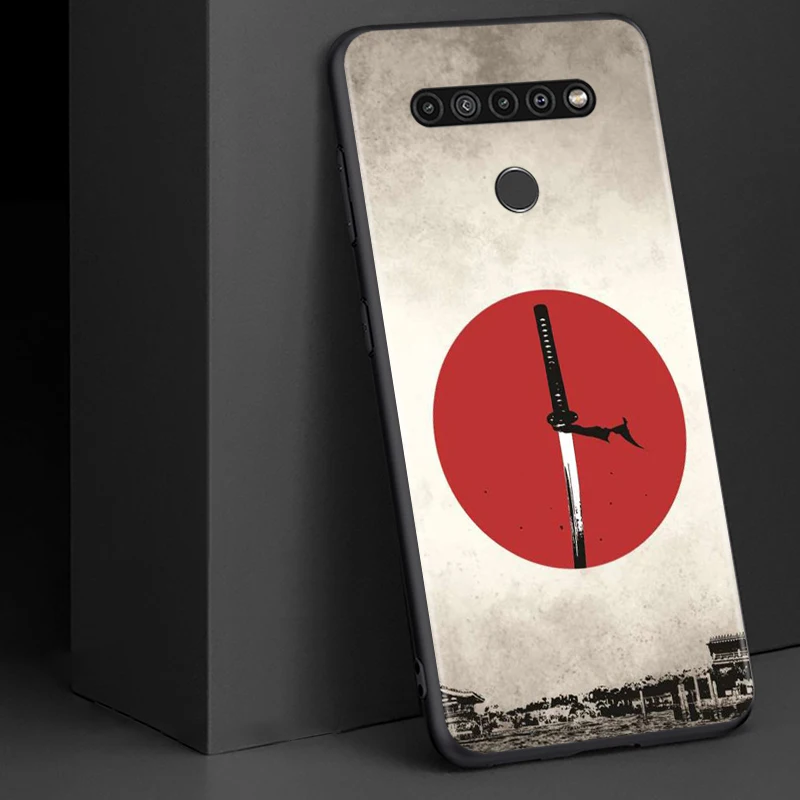

Japan The samurai Ninja for LG G8 G8S G8X V30 V35 V40 V50 V60 ThinQ Q60 K40 K50 K51 K61 K71 K92 K62 Soft Black Phone Case