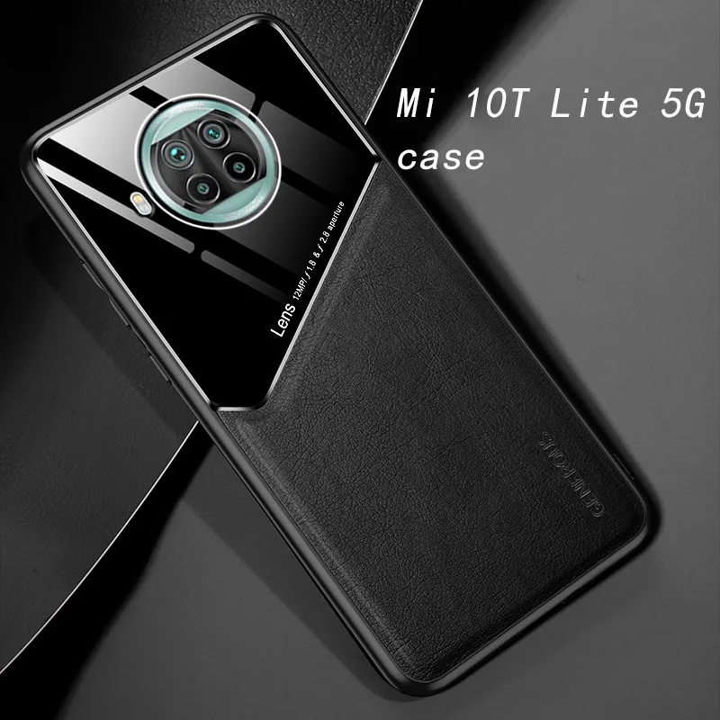 

Atittu Phone Case for Xiaomi Poco X3 Pro NFC Case PC Leather Built-in Iron Cover for Xiaomi Poco M3 Case Mi 10T Lite 5G Coques