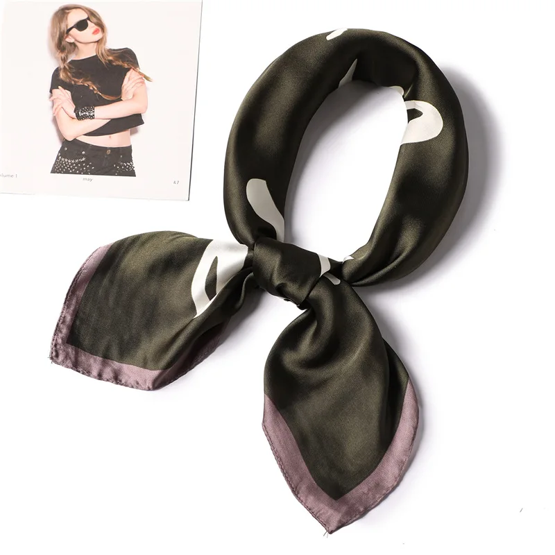 Горячая Распродажа женский квадратный шелковый шарф с принтом suqare стильная