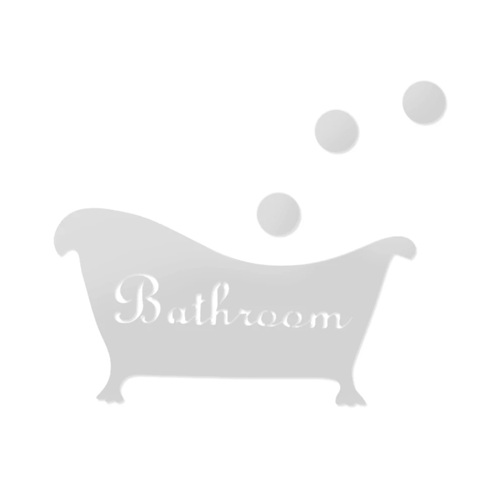 3D акриловая Форма ванная настенные зеркальные наклейки Самоклеящиеся DIY